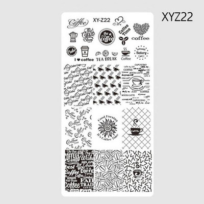 6*12cm,32 Πρότυπο για σφράγιση νυχιών 1 τεμ.