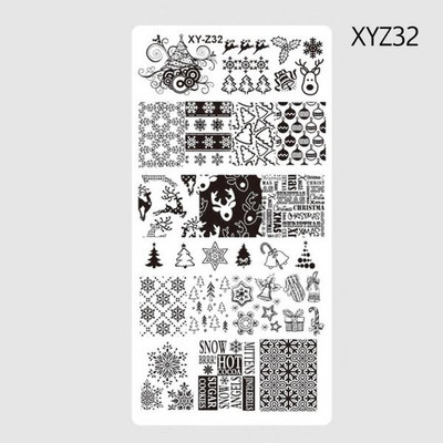 6*12cm,32 Πρότυπο για σφράγιση νυχιών 1 τεμ.