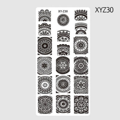 6*12cm,32 Πρότυπο για σφράγιση νυχιών 1 τεμ.