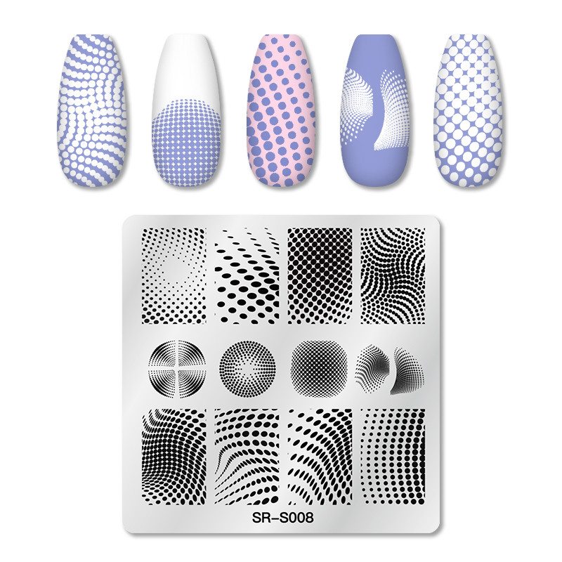 T-TIAO CLUB Linie în dungi de marmură Plăci pentru ștanțarea unghiilor Plante Frunze Floare Placă franceză pentru arta unghiilor Stencil Design din oțel inoxidabil