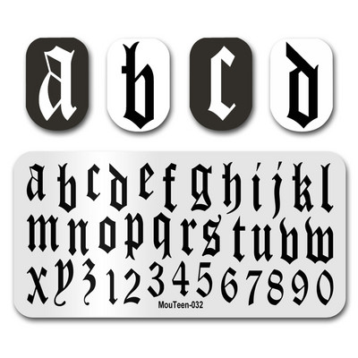 Νεότερο Nail Art Stamping MouTeen006 Cartoon Monster High Skull Lip Stamping Nail Plates Σετ μανικιούρ στένσιλ για σφράγιση νυχιών