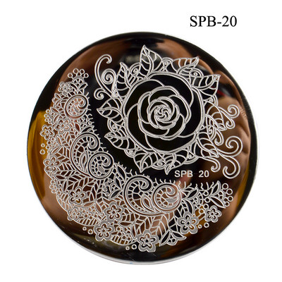 3 μεγέθη Flower Geometry Nail Stamping Plate Animal Leaves DIY Image Stencil for Nails Polish Printing Templates Εργαλεία