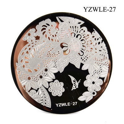3 μεγέθη Flower Geometry Nail Stamping Plate Animal Leaves DIY Image Stencil for Nails Polish Printing Templates Εργαλεία