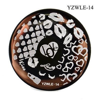 3 μεγέθη Flower Geometry Nail Stamping Plate Animal Leaves DIY Image Stencil for Nails Polish Printing Templates Εργαλεία
