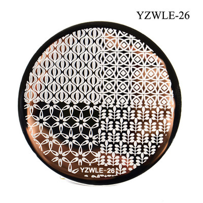 3 μεγέθη Flower Geometry Nail Stamping Plate Animal Leaves DIY Image Stencil for Nails Polish Printing Templates Εργαλεία