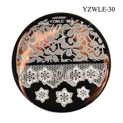 3 μεγέθη Flower Geometry Nail Stamping Plate Animal Leaves DIY Image Stencil for Nails Polish Printing Templates Εργαλεία