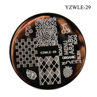 3 μεγέθη Flower Geometry Nail Stamping Plate Animal Leaves DIY Image Stencil for Nails Polish Printing Templates Εργαλεία