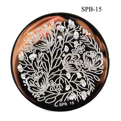 3 μεγέθη Flower Geometry Nail Stamping Plate Animal Leaves DIY Image Stencil for Nails Polish Printing Templates Εργαλεία