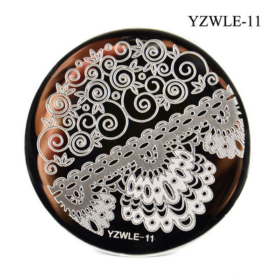 3 μεγέθη Flower Geometry Nail Stamping Plate Animal Leaves DIY Image Stencil for Nails Polish Printing Templates Εργαλεία