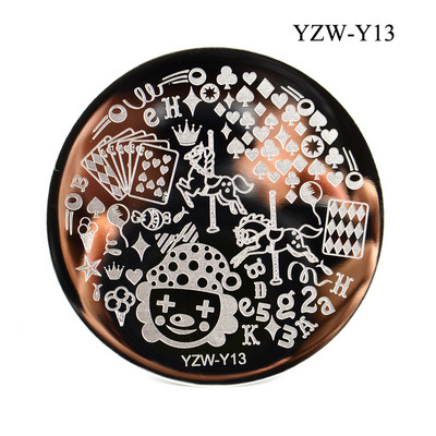 3 μεγέθη Flower Geometry Nail Stamping Plate Animal Leaves DIY Image Stencil for Nails Polish Printing Templates Εργαλεία