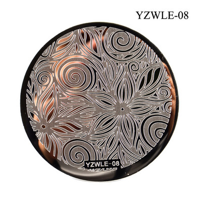 3 μεγέθη Flower Geometry Nail Stamping Plate Animal Leaves DIY Image Stencil for Nails Polish Printing Templates Εργαλεία