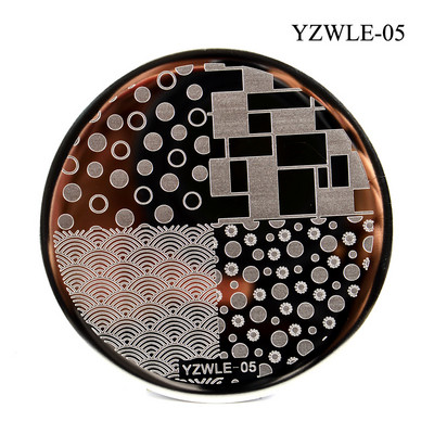 3 μεγέθη Flower Geometry Nail Stamping Plate Animal Leaves DIY Image Stencil for Nails Polish Printing Templates Εργαλεία