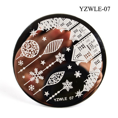 3 μεγέθη Flower Geometry Nail Stamping Plate Animal Leaves DIY Image Stencil for Nails Polish Printing Templates Εργαλεία