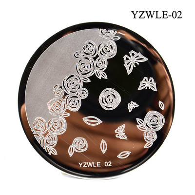 3 μεγέθη Flower Geometry Nail Stamping Plate Animal Leaves DIY Image Stencil for Nails Polish Printing Templates Εργαλεία