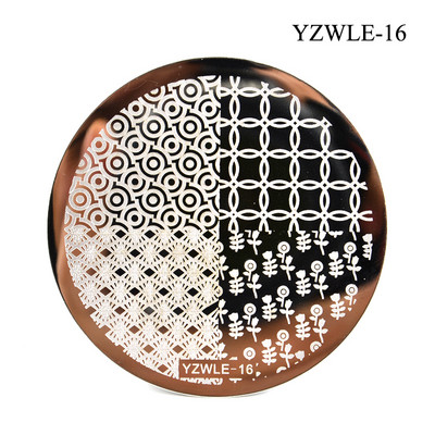 3 μεγέθη Flower Geometry Nail Stamping Plate Animal Leaves DIY Image Stencil for Nails Polish Printing Templates Εργαλεία