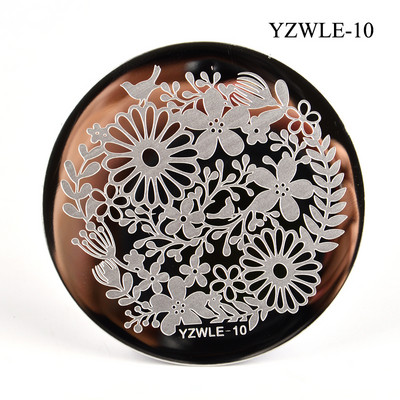 3 μεγέθη Flower Geometry Nail Stamping Plate Animal Leaves DIY Image Stencil for Nails Polish Printing Templates Εργαλεία
