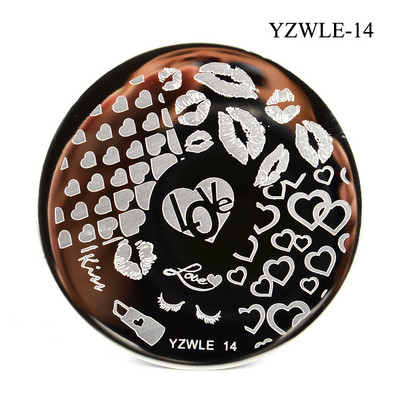 3 μεγέθη Flower Geometry Nail Stamping Plate Animal Leaves DIY Image Stencil for Nails Polish Printing Templates Εργαλεία