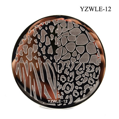 3 μεγέθη Flower Geometry Nail Stamping Plate Animal Leaves DIY Image Stencil for Nails Polish Printing Templates Εργαλεία