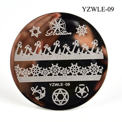 3 μεγέθη Flower Geometry Nail Stamping Plate Animal Leaves DIY Image Stencil for Nails Polish Printing Templates Εργαλεία