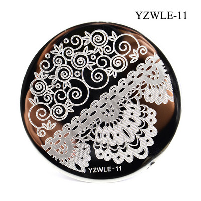 3 μεγέθη Flower Geometry Nail Stamping Plate Animal Leaves DIY Image Stencil for Nails Polish Printing Templates Εργαλεία
