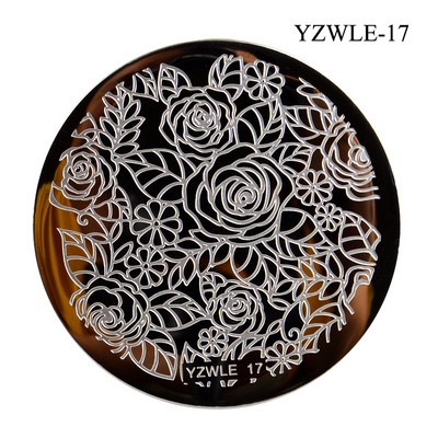 3 μεγέθη Flower Geometry Nail Stamping Plate Animal Leaves DIY Image Stencil for Nails Polish Printing Templates Εργαλεία