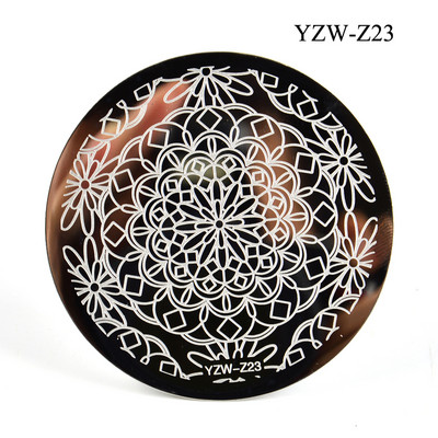3 μεγέθη Flower Geometry Nail Stamping Plate Animal Leaves DIY Image Stencil for Nails Polish Printing Templates Εργαλεία