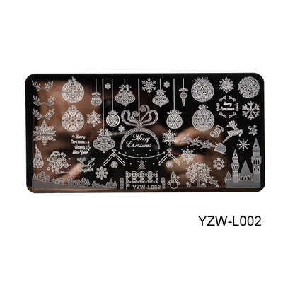 3 μεγέθη Flower Geometry Nail Stamping Plate Animal Leaves DIY Image Stencil for Nails Polish Printing Templates Εργαλεία