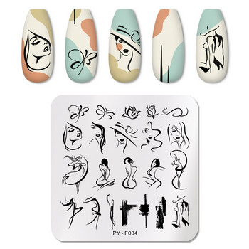 PICT YOU Плочи за щамповане на нокти Животински шарки Шаблони Инструменти от неръждаема стомана Дизайн на печати за нокти