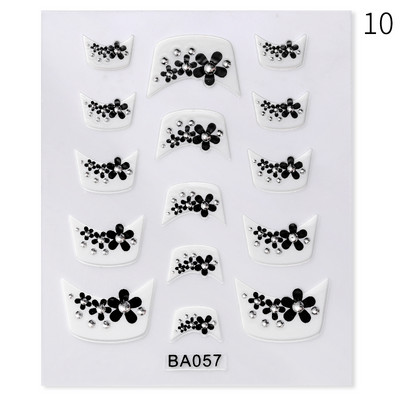 Harunouta Marble Blooming 3D Foil Αυτοκόλλητα νυχιών Χρυσό Bronzing Leaf Flower For Nail Art Design Ανοιξιάτικες χαλκομανίες Διακόσμηση μανικιούρ