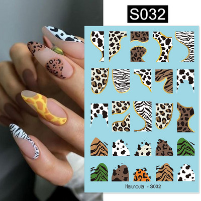 Harunouta Marble Blooming 3D Foil Αυτοκόλλητα νυχιών Χρυσό Bronzing Leaf Flower For Nail Art Design Ανοιξιάτικες χαλκομανίες Διακόσμηση μανικιούρ