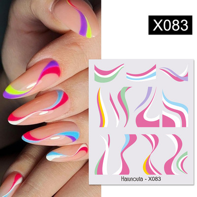 Harunouta Marble Blooming 3D Foil Αυτοκόλλητα νυχιών Χρυσό Bronzing Leaf Flower For Nail Art Design Ανοιξιάτικες χαλκομανίες Διακόσμηση μανικιούρ