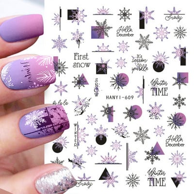 Harunouta Marble Blooming 3D Foil Αυτοκόλλητα νυχιών Χρυσό Bronzing Leaf Flower For Nail Art Design Ανοιξιάτικες χαλκομανίες Διακόσμηση μανικιούρ