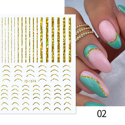 Harunouta Marble Blooming 3D Foil Αυτοκόλλητα νυχιών Χρυσό Bronzing Leaf Flower For Nail Art Design Ανοιξιάτικες χαλκομανίες Διακόσμηση μανικιούρ