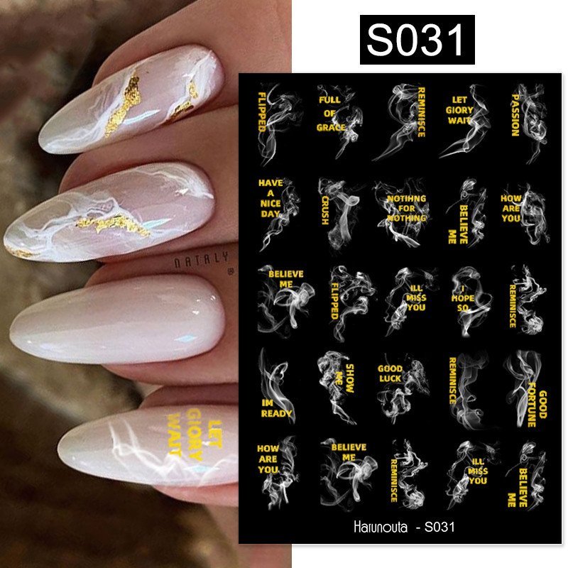Harunouta Mramor Blooming 3D Naljepnice za nokte od folije Zlatno bronzing Leaf Flower Za Nail Art Dizajn Proljetne naljepnice Dekoracija za manikuru