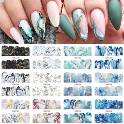 12 komada slatkih božićnih naljepnica za nokte Crtani životinjski dizajn Pingvin Ptica Mačka Pas Klizači za nokte Vodene naljepnice Dekoracija LABN1945-1956