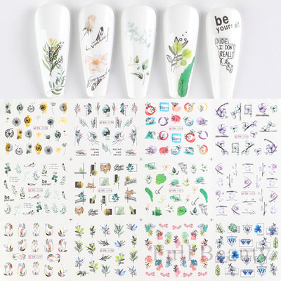 12 komada slatkih božićnih naljepnica za nokte Crtani životinjski dizajn Pingvin Ptica Mačka Pas Klizači za nokte Vodene naljepnice Dekoracija LABN1945-1956