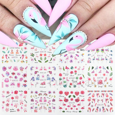 12 komada slatkih božićnih naljepnica za nokte Crtani životinjski dizajn Pingvin Ptica Mačka Pas Klizači za nokte Vodene naljepnice Dekoracija LABN1945-1956