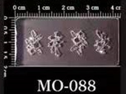 Új MO51-100 sorozatú manikűr szilikon öntőforma csepp ragasztó barkács penész Love Flower Cross Nail Design