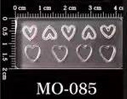 Új MO51-100 sorozatú manikűr szilikon öntőforma csepp ragasztó barkács penész Love Flower Cross Nail Design