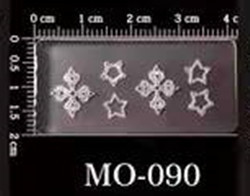 Új MO51-100 sorozatú manikűr szilikon öntőforma csepp ragasztó barkács penész Love Flower Cross Nail Design
