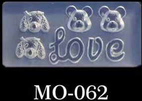 Új MO51-100 sorozatú manikűr szilikon öntőforma csepp ragasztó barkács penész Love Flower Cross Nail Design