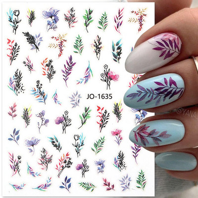 Nail Art Matricák Nyári Százszorszép Gyümölcsök Fehér Virágok Szirmok Virágok Hátraragasztó Körömmatricák Dekoráció Köröm Tippek Szépség