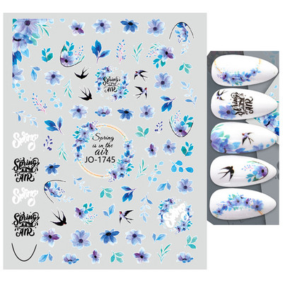Nail Art Matricák Nyári Százszorszép Gyümölcsök Fehér Virágok Szirmok Virágok Hátraragasztó Körömmatricák Dekoráció Köröm Tippek Szépség