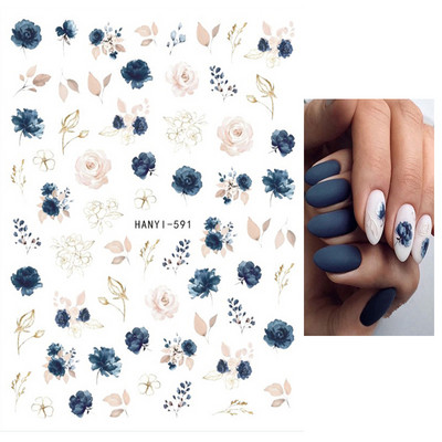 Nail Art Matricák Nyári Százszorszép Gyümölcsök Fehér Virágok Szirmok Virágok Hátraragasztó Körömmatricák Dekoráció Köröm Tippek Szépség