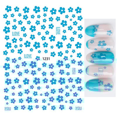 Nail Art Matricák Nyári Százszorszép Gyümölcsök Fehér Virágok Szirmok Virágok Hátraragasztó Körömmatricák Dekoráció Köröm Tippek Szépség