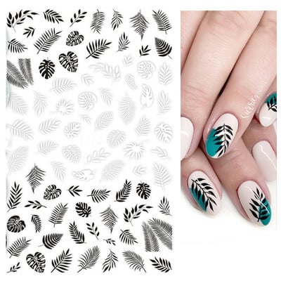 Nail Art Matricák Nyári Százszorszép Gyümölcsök Fehér Virágok Szirmok Virágok Hátraragasztó Körömmatricák Dekoráció Köröm Tippek Szépség