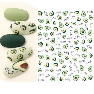 Nail Art Matricák Nyári Százszorszép Gyümölcsök Fehér Virágok Szirmok Virágok Hátraragasztó Körömmatricák Dekoráció Köröm Tippek Szépség