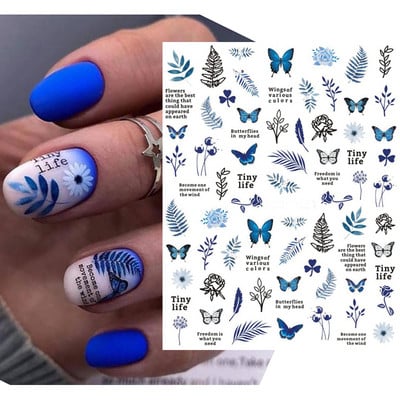 Nail Art Matricák Nyári Százszorszép Gyümölcsök Fehér Virágok Szirmok Virágok Hátraragasztó Körömmatricák Dekoráció Köröm Tippek Szépség