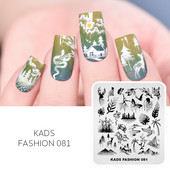 KADS Nail Art bélyegzőlemez 85 Designs Fashion Series Manikűr bélyegzőlemezek Képsablon körömbélyegző lemez nyomtatási sablon