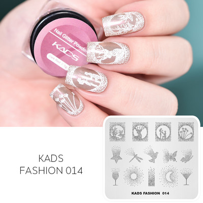 KADS Nail Art bélyegzőlemez 85 Designs Fashion Series Manikűr bélyegzőlemezek Képsablon körömbélyegző lemez nyomtatási sablon